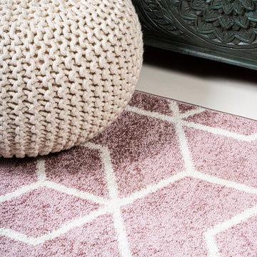 Tumbling Blocks Modern Geometric Area Rug 2